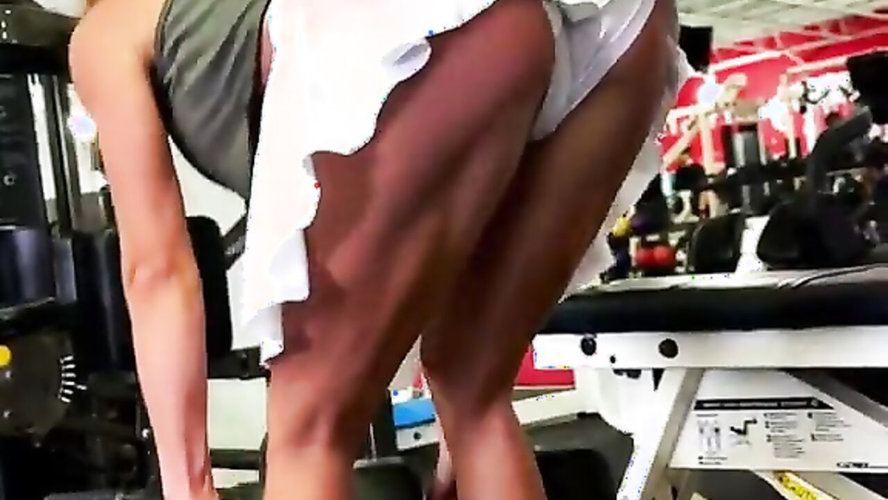 Gym Muscle Upskirt