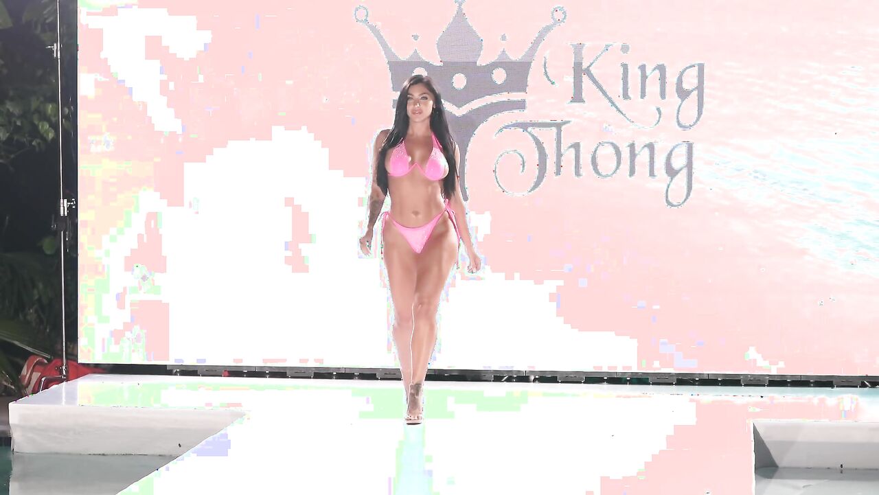 King Thong Swimwear in SLOW MOTION 4k | Miami Swim Week 2024